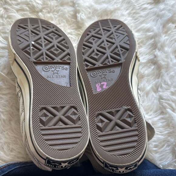 Converse Chuck Women’s 70 High Runway Cable Egret Black Sneakers - Picture 8 of 8